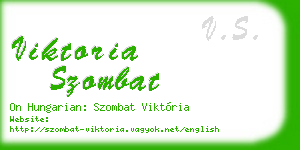 viktoria szombat business card